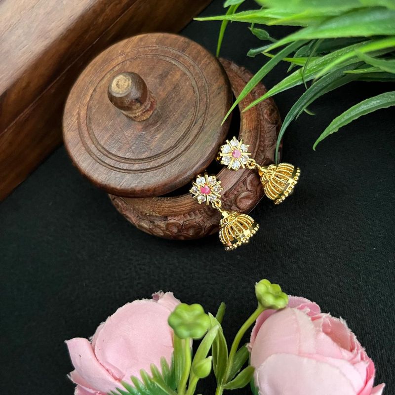 FLORAL RUBY & WHITE STONE JUMKHA